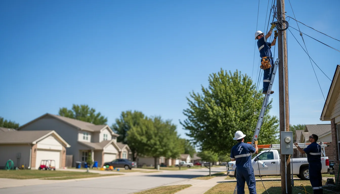 Residential electrician providing installation services in Goose Lake, IA